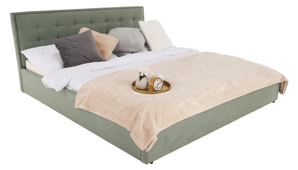 Manželská postel 160 cm Essie (s roštem) (mentolová)