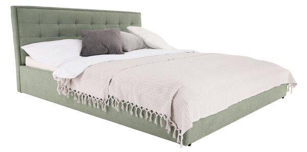 Manželská postel 160 cm Essie (s roštem) (mentolová)