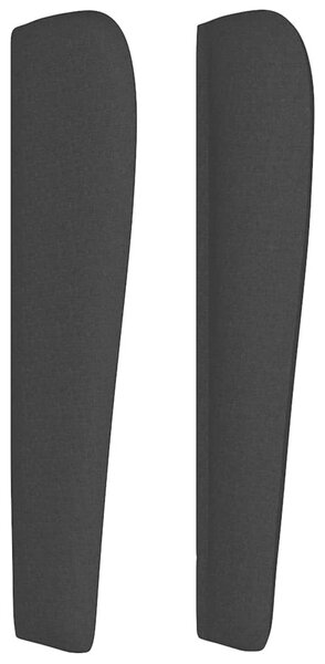 Čelo postele typu ušák černé 147x23x118/128 cm textil 3117956