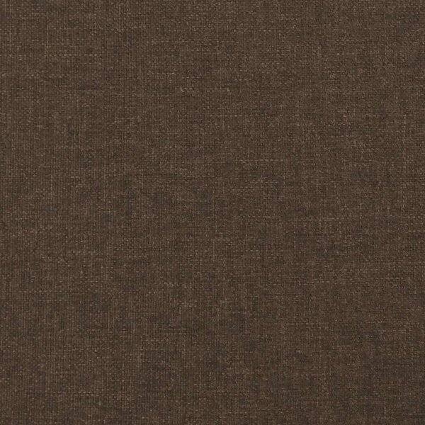 Čelo postele typu ušák tmavě hnědé 83 x 23 x 118/128 cm textil 3117653