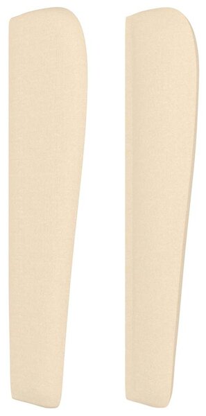 Čelo postele typu ušák krémové 147x23x118/128 cm textil 3118099