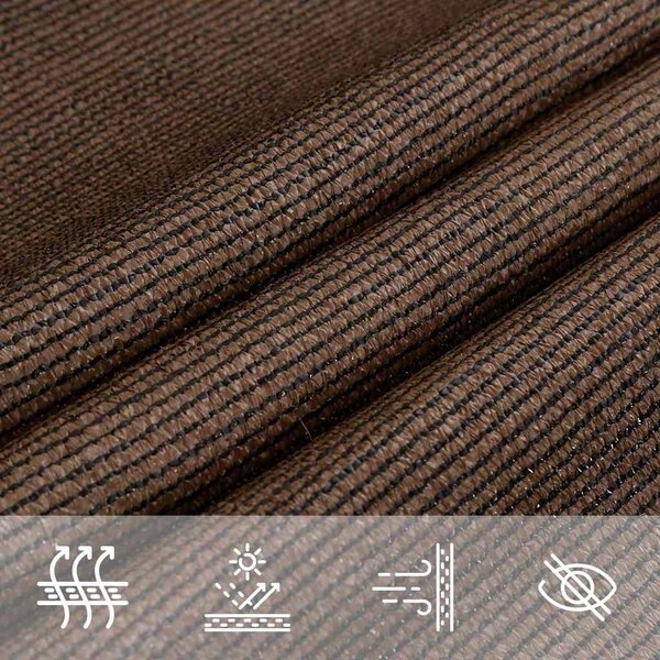 Stínící plachta 160 g/m² hnědá 3/4 x 2 m HDPE 311818