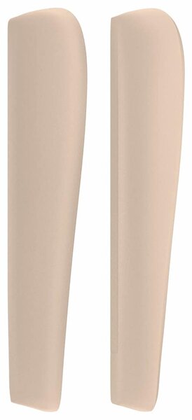 Čelo postele typu ušák cappuccino 183x23x118/128 cm umělá kůže 3117783