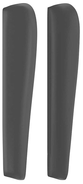 Čelo postele typu ušák černé 93x23x118/128 cm umělá kůže 3117754
