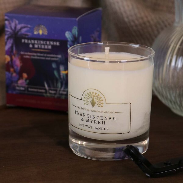 English Soap Company Kadidlo & Myrha Vonná svíčka, 170 ml