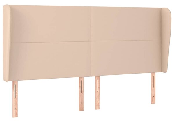 Čelo postele typu ušák cappuccino 183x23x118/128 cm umělá kůže 3117783