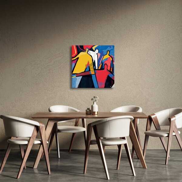 Obraz - Abstrakce mužů (30x30 cm)