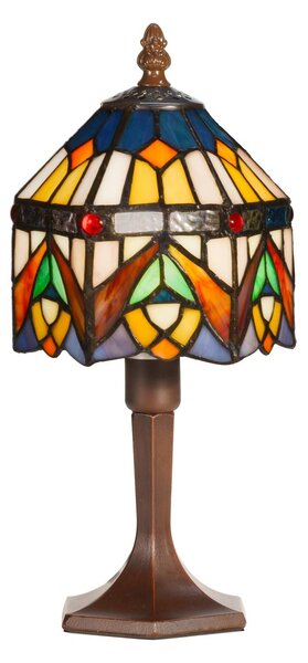 Dekorativní stolní lampa Jamilia v Tiffany stylu