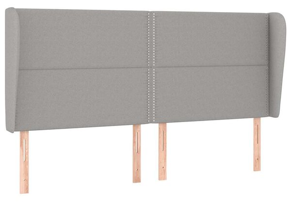 Box spring postel s matrací světle šedá 180 x 200 cm textil 3127901