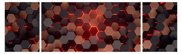 Obraz - Futuristická abstrakce (170x50 cm)