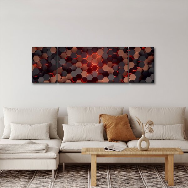 Obraz - Futuristická abstrakce (170x50 cm)