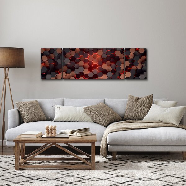 Obraz - Futuristická abstrakce (170x50 cm)