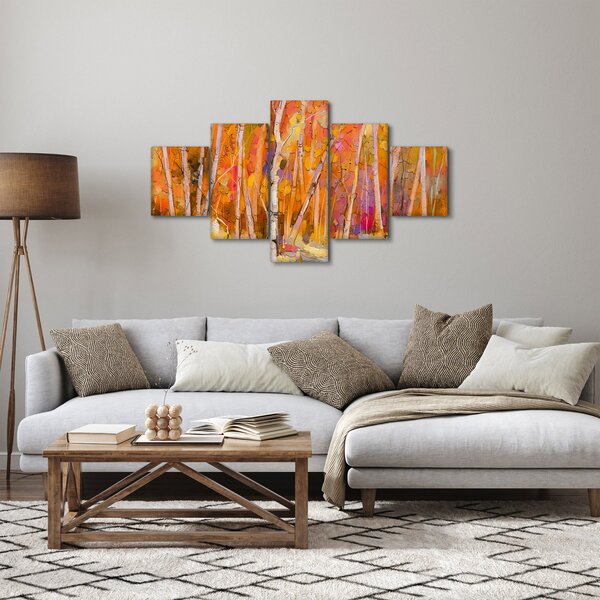 Obraz - Podzimní les (125x70 cm)