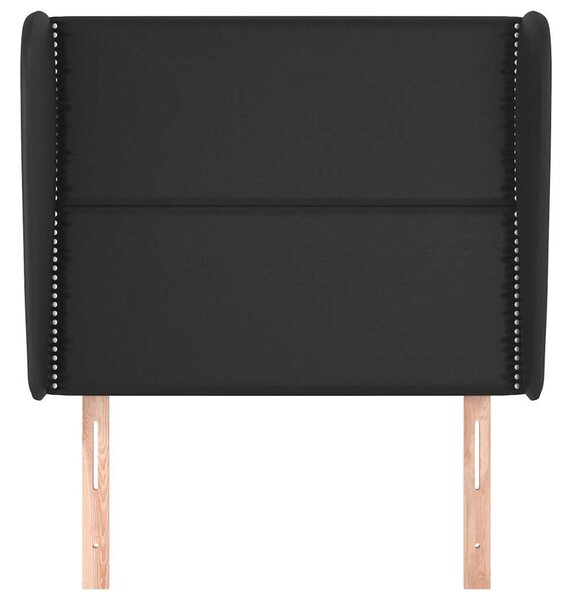 Čelo postele typu ušák černé 103x23x118/128 cm umělá kůže 3117900