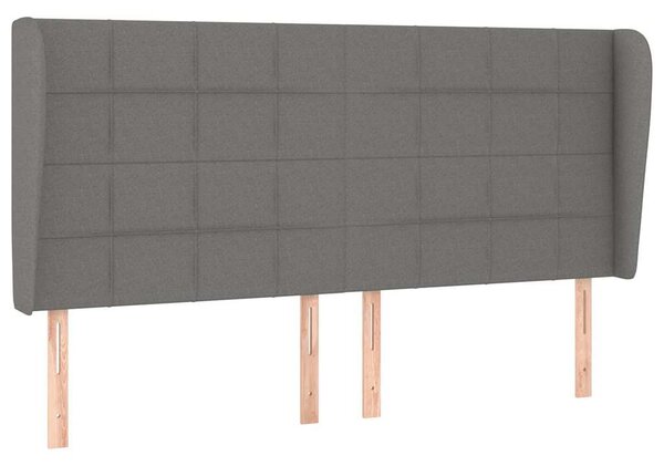 Box spring postel s matrací tmavě šedá 160x200 cm textil 3127974