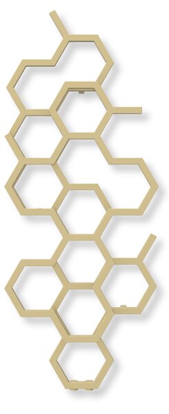 Terma24 Hex 1220x486 vodní radiátor Brass ZX