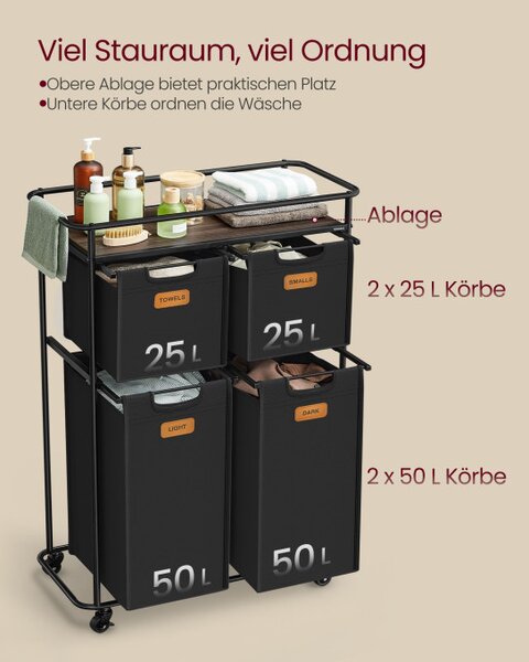 Prádelní koš 150L RLS100B01