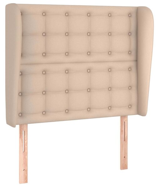 Čelo postele typu ušák cappuccino 103x23x118/128 cm umělá kůže 3118045