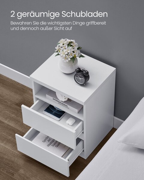 Set dvou nočních stolků s LED osvětlením LET834W01