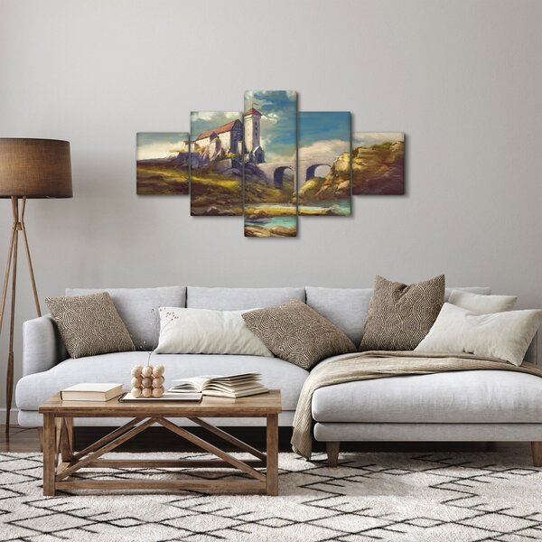 Obraz - Středověký hrad (125x70 cm)