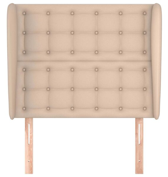 Čelo postele typu ušák cappuccino 103x23x118/128 cm umělá kůže 3118045