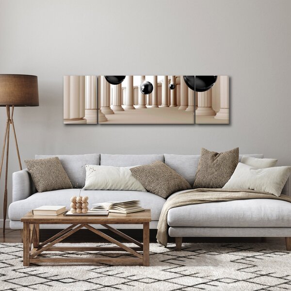 Obraz - Koule mezi sloupy (170x50 cm)