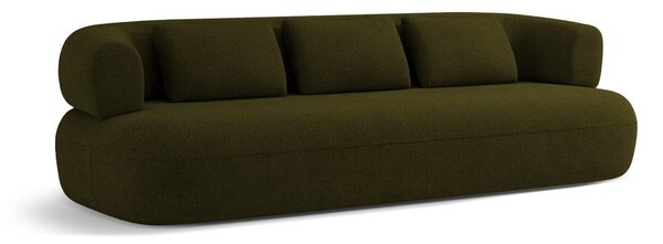 Zelená pohovka z textilie bouclé 226 cm Jenny – Micadoni Home