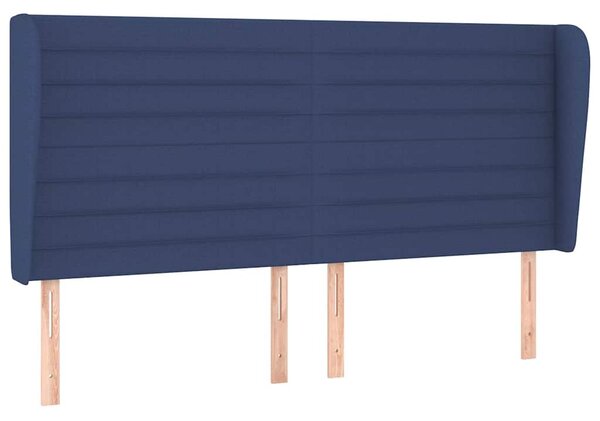 Box spring postel s matrací modrá 200x200 cm textil 3128075