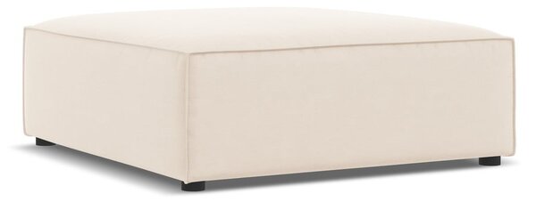 Béžová sametová podnožka Jodie – Micadoni Home