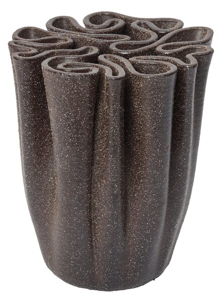 Kameninová váza Dedali Dark Brown Medium