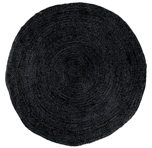 Designový kulatý koberec Kaitlin 180 cm tmavě šedý