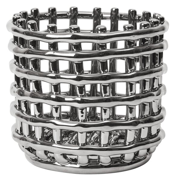 Keramický koš Silver Small