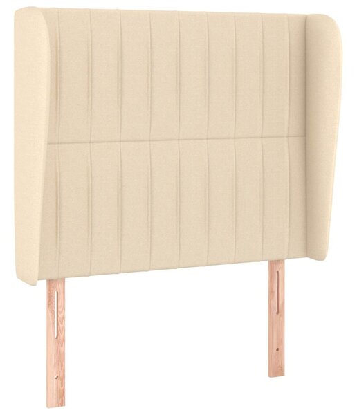 Box spring postel s matrací krémová 100 x 200 cm textil 3128106