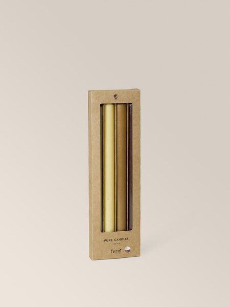 Svíčky Pure Faded 30 cm – set 4 ks