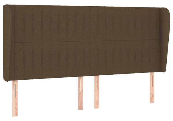 Box spring postel s matrací tmavě hnědá 200x200 cm textil 3128712