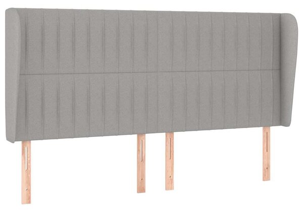 Box spring postel s matrací světle šedá 200 x 200 cm textil 3128709
