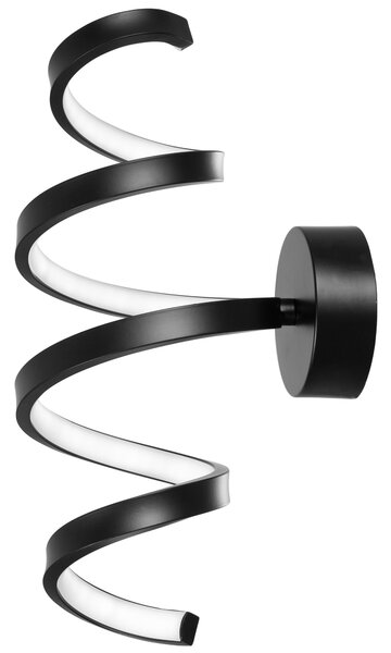 Toolight - LED nástěnná lampa SPRING APP826-W, černá matná, OSW-09178
