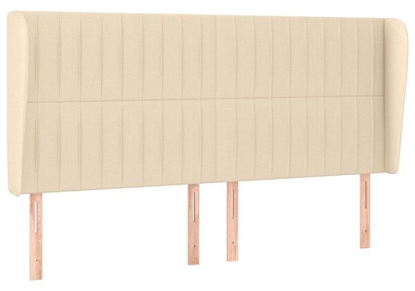 Box spring postel s matrací krémová 200x200 cm textil 3128714
