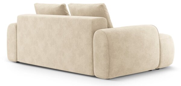Béžová sametová pohovka 200 cm Linz – Cosmopolitan Design