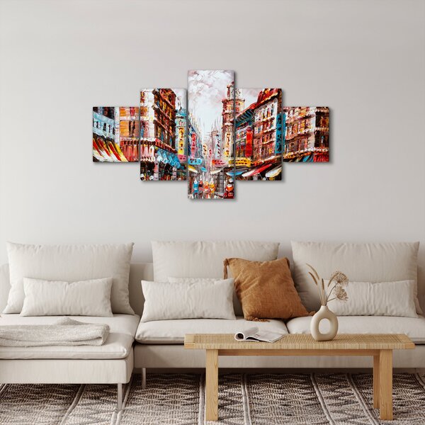 Obraz - Hong Kong, olejomalba (125x70 cm)