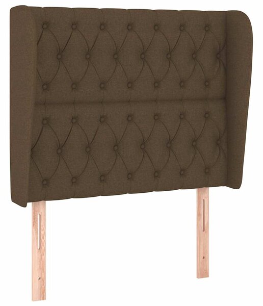 Box spring postel s matrací tmavě hnědá 90x190 cm textil 3128728