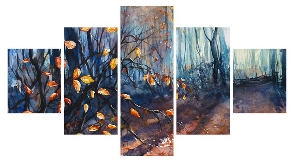 Obraz - Paprsky podzimního slunce (125x70 cm)