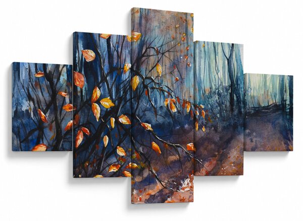 Obraz - Paprsky podzimního slunce (125x70 cm)