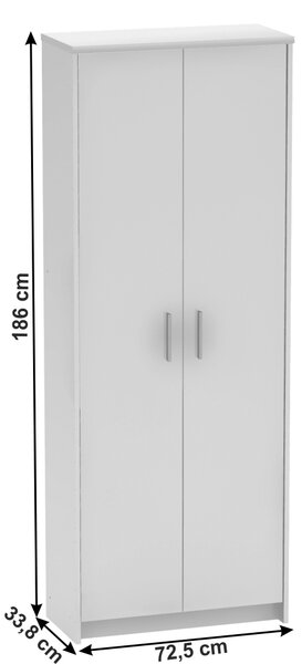 Skříň Hansa 2 NEW 05 (bílá)