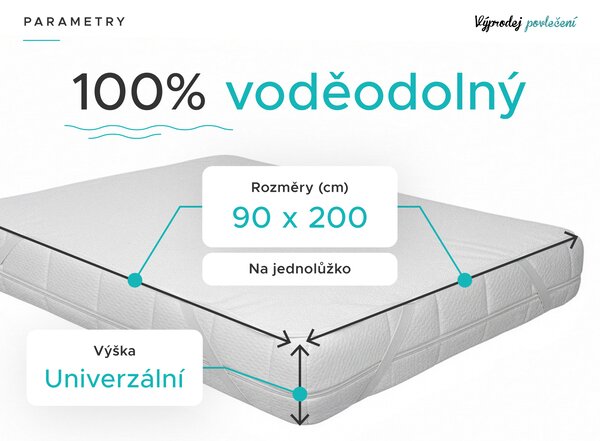 Nepropustný chránič matrace FROTÉ 90 x 200 cm