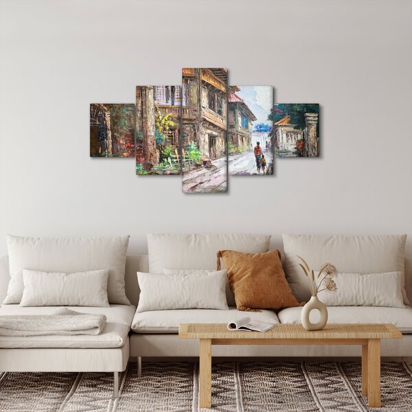 Obraz Filipínské vesnice, Asie (125x70 cm)