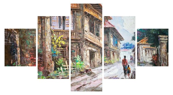 Obraz Filipínské vesnice, Asie (125x70 cm)