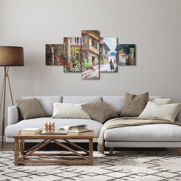 Obraz Filipínské vesnice, Asie (125x70 cm)