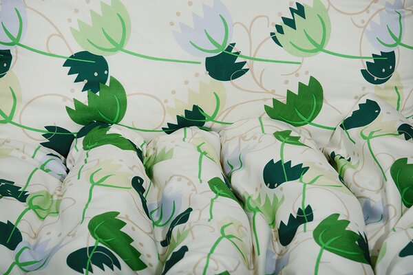 Povlecení mikro BASIC TULIPA mlécné 140x200 cm kvetiny