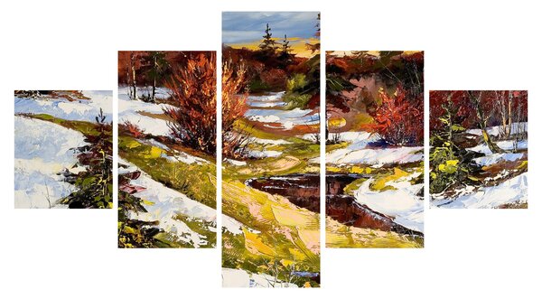 Obraz - Příchod jara (125x70 cm)